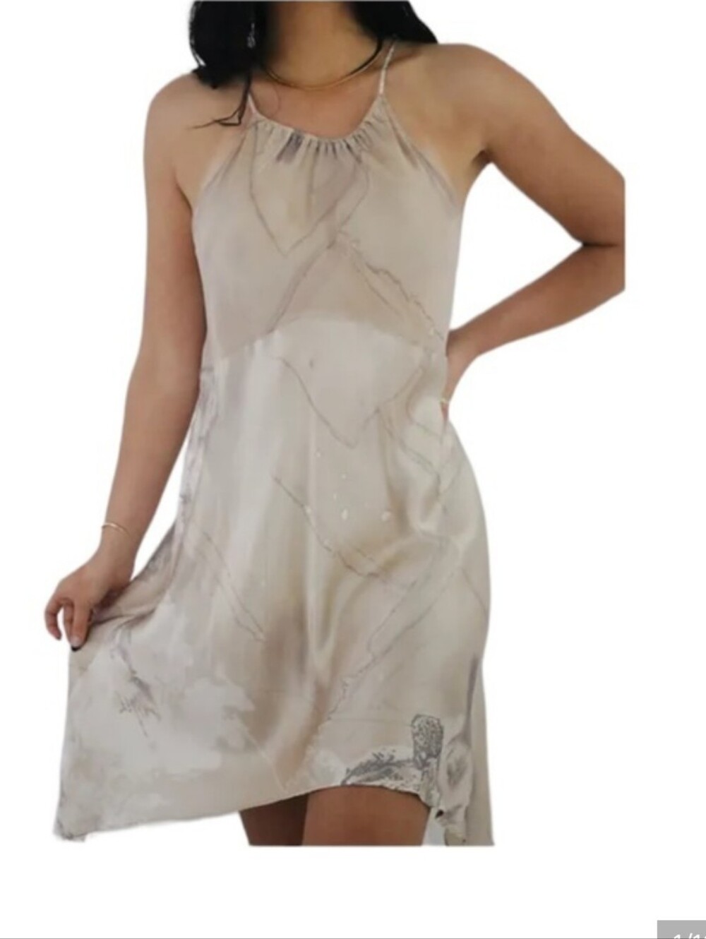 VICTORIA'S SECRET Vintage Silk Slip Dress Light fairy whimsy feminine Sz Medium